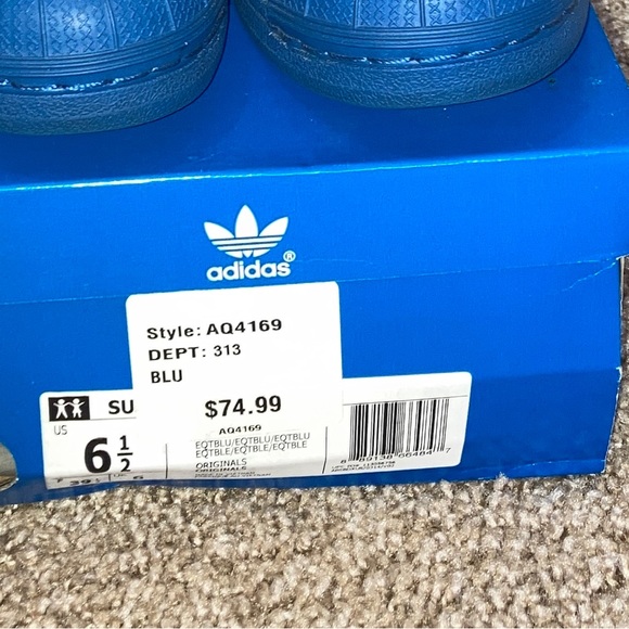 Adidas Originals AQ4169 Blue Big Kids Size 6.5 - Picture 2 of 10
